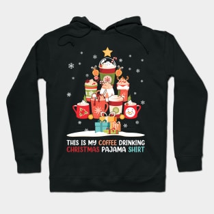 This is my Coffee Drinking Christmas Pajama Shirt Hoodie